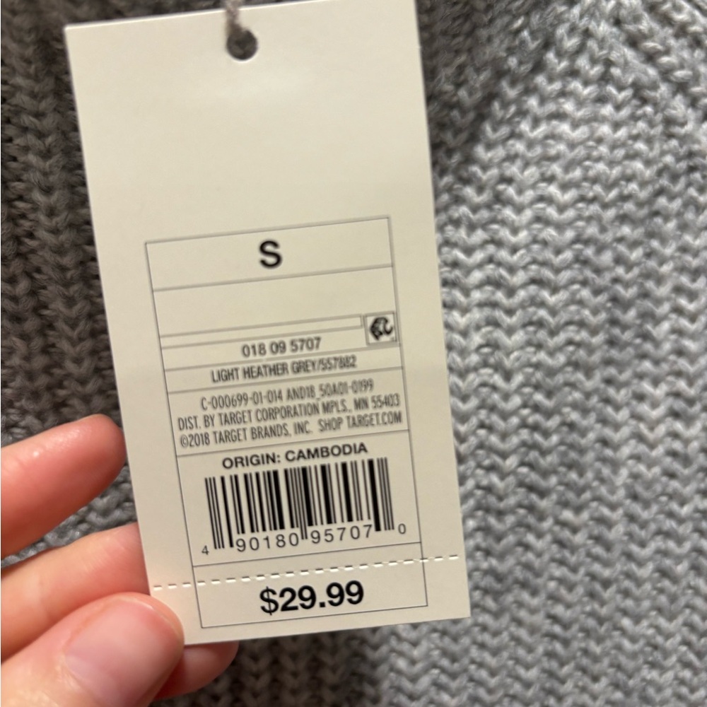 A New Day Heather Gray Knit Top